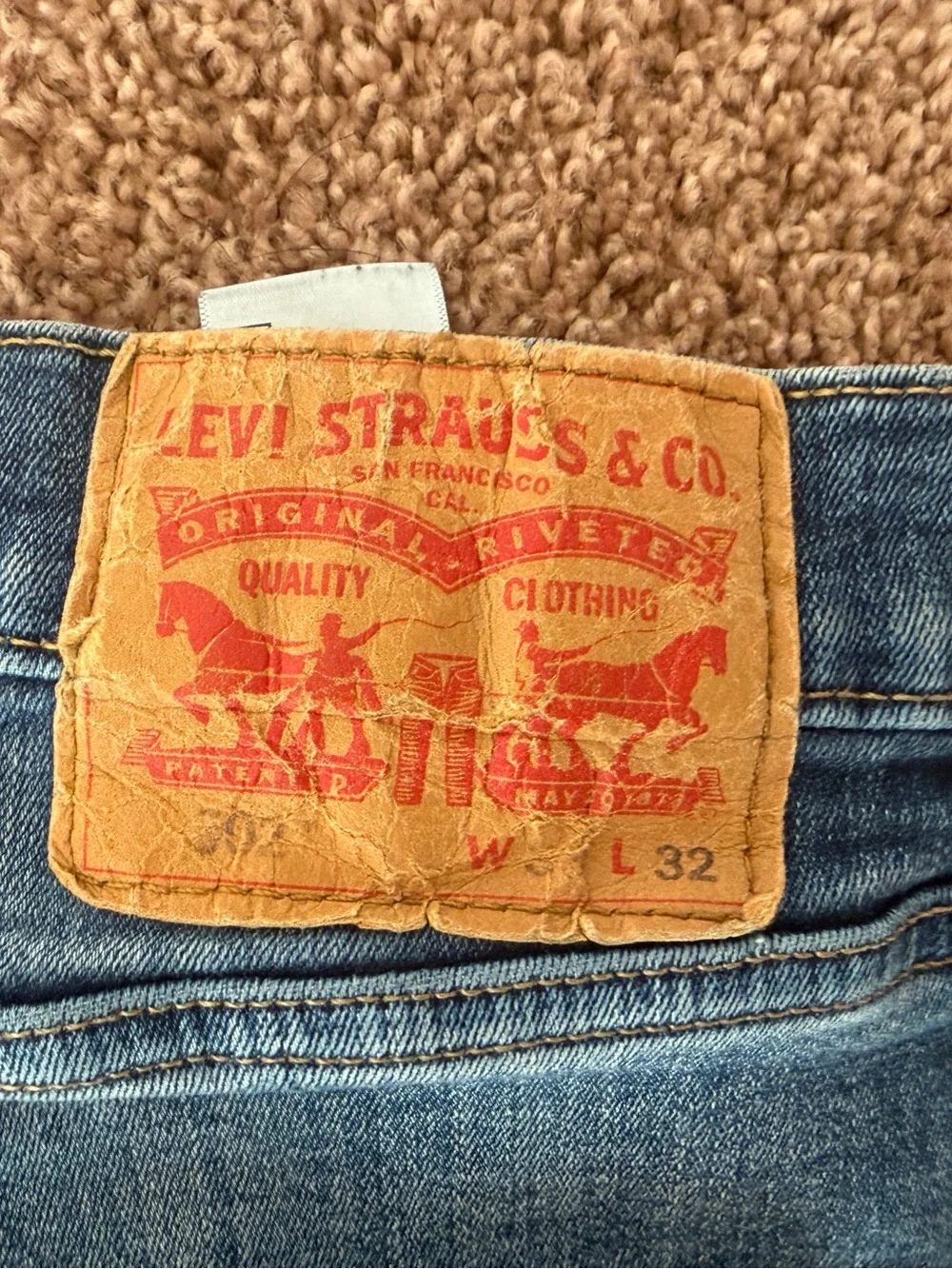 Levi's Men's Blue Classic 502 Straight Jeans